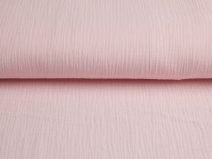 Baumwoll Musselin Double Gauze uni rosa
