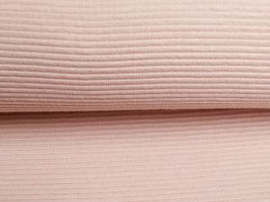 Jersey Ottoman Querrippe - uni pastellrosa