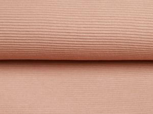 Jersey Ottoman Querrippe - uni helles altrosa