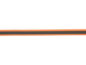 Ripsband reflektierend 10 mm - neonorange