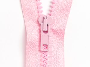 Reißverschluss teilbar 90 cm - rosa