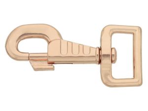 Karabinerhaken Deluxe Metall - 1 Stück ca. 27 mm mal 80mm - roségold