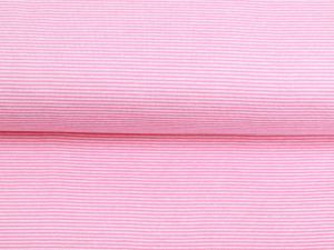  Jersey Sanetta - feine Streifen - rosa