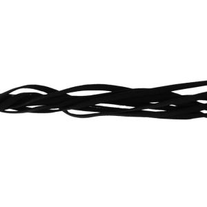 Elastisches Gummiband rund 5 mm - schwarz