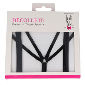 Julimex TWIN Dekolleté eleganter Zierträger BH-Erweiterung - schwarz