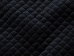 Rautenstepper Velours - uni schwarz