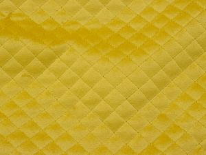 Rautenstepper Velours - uni ocker