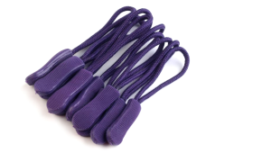 RV-Anhänger/Zipper Schlaufe 6,6 cm 10 Stück - lila