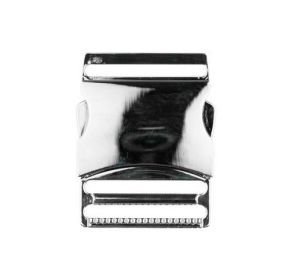 Steckschnalle Metall - 40 mm - silber