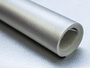 Struktur Kunstleder Brilliant Coupon ca. 50 cm x 70 cm - metallic silberfarben