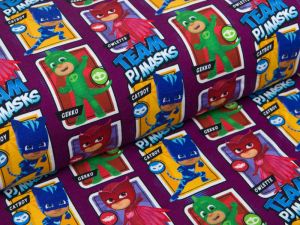 Jersey Swafing Entertainment One PJ Masks - Gekko, Owlette und Catboy - violett