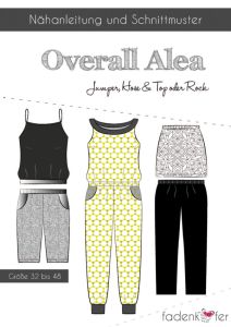 Papier-Schnittmuster Fadenkäfer Alea Overall Damen