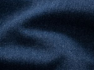Canvas Vercors in Leinenoptik - uni jeansblau