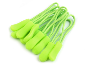 RV-Anhänger/Zipper Schlaufe 6,6 cm 10 Stück - limettengrün