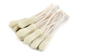 RV-Anhänger/Zipper Schlaufe 6,6 cm 10 Stück - beige
