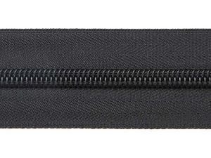 Outdoor-Endlosreißverschluss wasserdicht 5 mm - uni schwarz