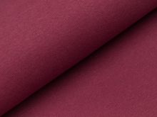 Glattes Bündchen im Schlauch - uni bordeaux