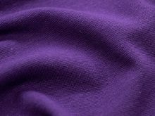 Glattes Bündchen im Schlauch - uni aubergine