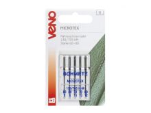 VENO Nähmaschinennadel Microtex 130/705 Stärke 60-80  - 5 Stück