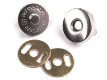 Magnetverschluss 4 Stk. ( 16 Teile )  Ø18 mm silbern