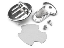 Steckverschluss / Mappenschloss 1 Stk. ca. 25 x 32 mm - nickel