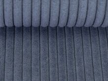 Breitcord - Samtcord Swafing Wanja ca. 10 mm Rippen - uni rauchblau