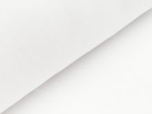 Baumwoll Fleece - uni weiß