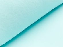 Baumwoll Fleece - uni aqua