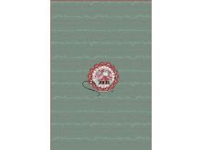 Jersey Digitaldruck Stenzo Sewing PANEL ca. 60 cm x 50 cm - Mädchen mit Nadel und Faden - mint