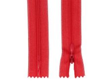 Reißverschluss nahtverdeckt nicht teilbar ca. 20 cm - rot