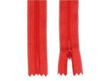 Reißverschluss nahtverdeckt nicht teilbar ca. 20 cm - feuerrot