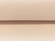 Bündchen glatt 35 cm im Schlauch - 1mm - breite Streifen - weiß-rosa