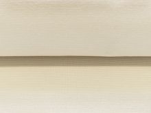Bündchen glatt 70 cm im Schlauch - 1mm - breite Streifen - weiß-beige