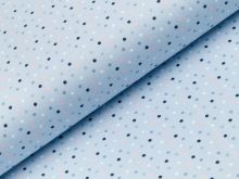 Jersey - Pünktchen - helles blau