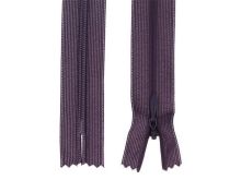 Reißverschluss nahtverdeckt nicht teilbar ca. 50 cm - dunkle aubergine
