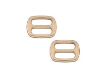 Leiterschnalle Metall - 2 Stück ca. 20/6 mm - roségold