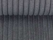 Breitcord - Samtcord Swafing Wanja ca. 10 mm Rippen - uni grau