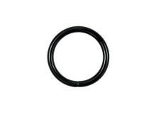 O-Ring Rundring 30 mm Metall - 2 Stück - schwarz matt