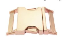 Steckschnalle Metall - 1 Stück ca. 30 mm - roségold