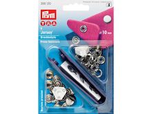 Prym 9 NF-Druckknopf Jersey gl. Kappe MS 10 mm - silberfarben