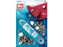 Prym 10 NF-Druckknopf Mini MS 8 mm - silberfarben