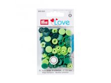 Color Snaps Druckknöpfe Prym Love 30 Stück/12,4mm gemischt - grün Töne