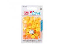 Color Snaps Druckknöpfe Prym Love 30 Stück/12,4mm gemischt - orange,gelb Töne