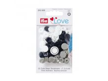 Color Snaps Druckknöpfe Prym Love 30 Stück/12,4mm gemischt - schwarz,grau,weiß
