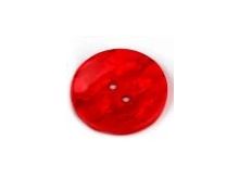 Kunststoff-Knopf Größe 60" - Perlmutt Effekt  - rot