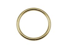 O-Ring Rundring 40 mm Metall - 2 Stück - gold