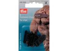 Prym 2 Pelzhaken-Clips - schwarz