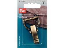 Prym breiter Karabinerhaken Metall 30x50 mm - altgold
