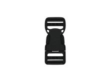 Steckschnalle ca. 25 mm - schwarz