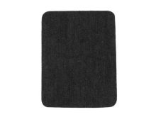 Nahaufnahme von Jeans Flicken zum Aufbügeln - 9,5cm x 12,5 cm - 2 Stück - anthrazit